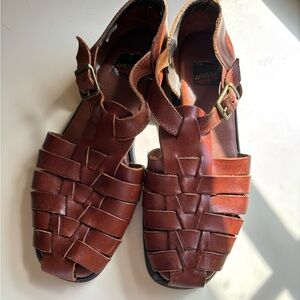 Aerosoles Women’s Brown Leather Sandals